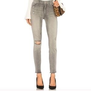 Mother Superior High Waisted Looker Ankle Fray Best Left in the Shadows Size 24